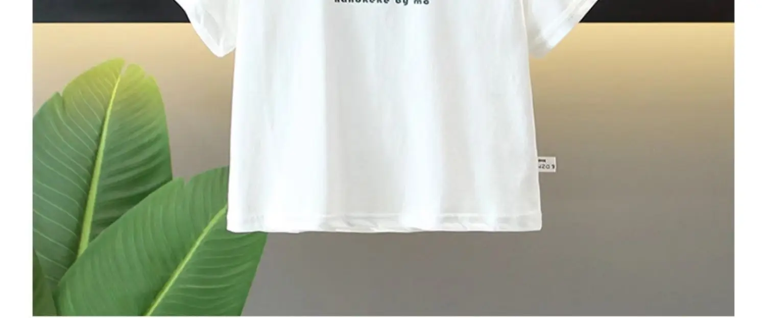 Kids White Graphic T-Shirt Summer Casual Top — feature 4