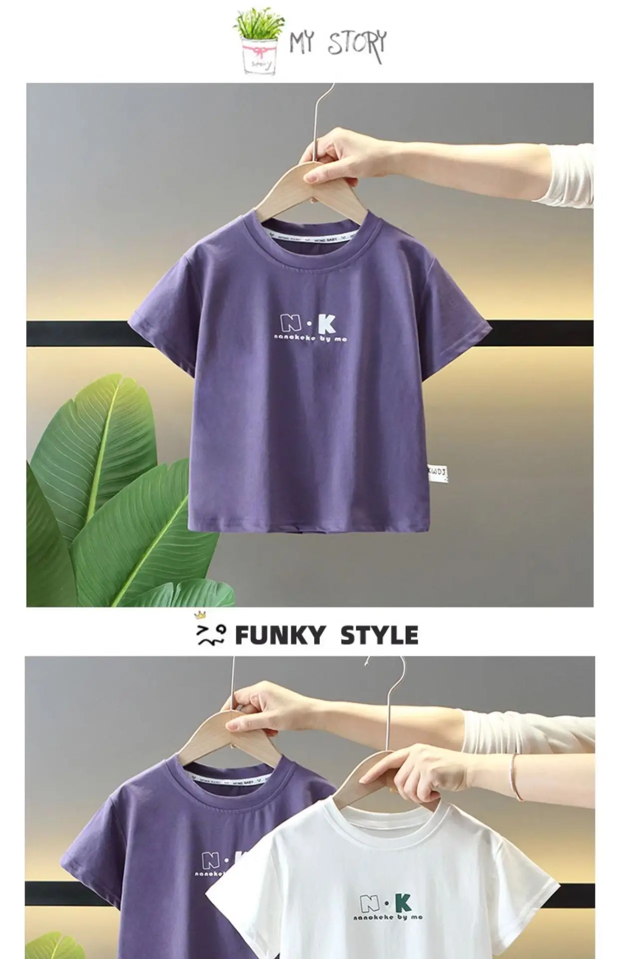 Kids White Graphic T-Shirt Summer Casual Top — feature 6