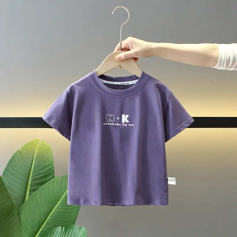 Kids White Graphic T-Shirt Summer Casual Top - Image 2