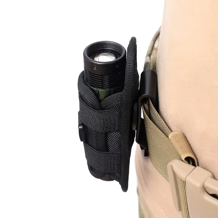 Tactical Waist Cover Flashlight 360 Rotating Black — feature 3