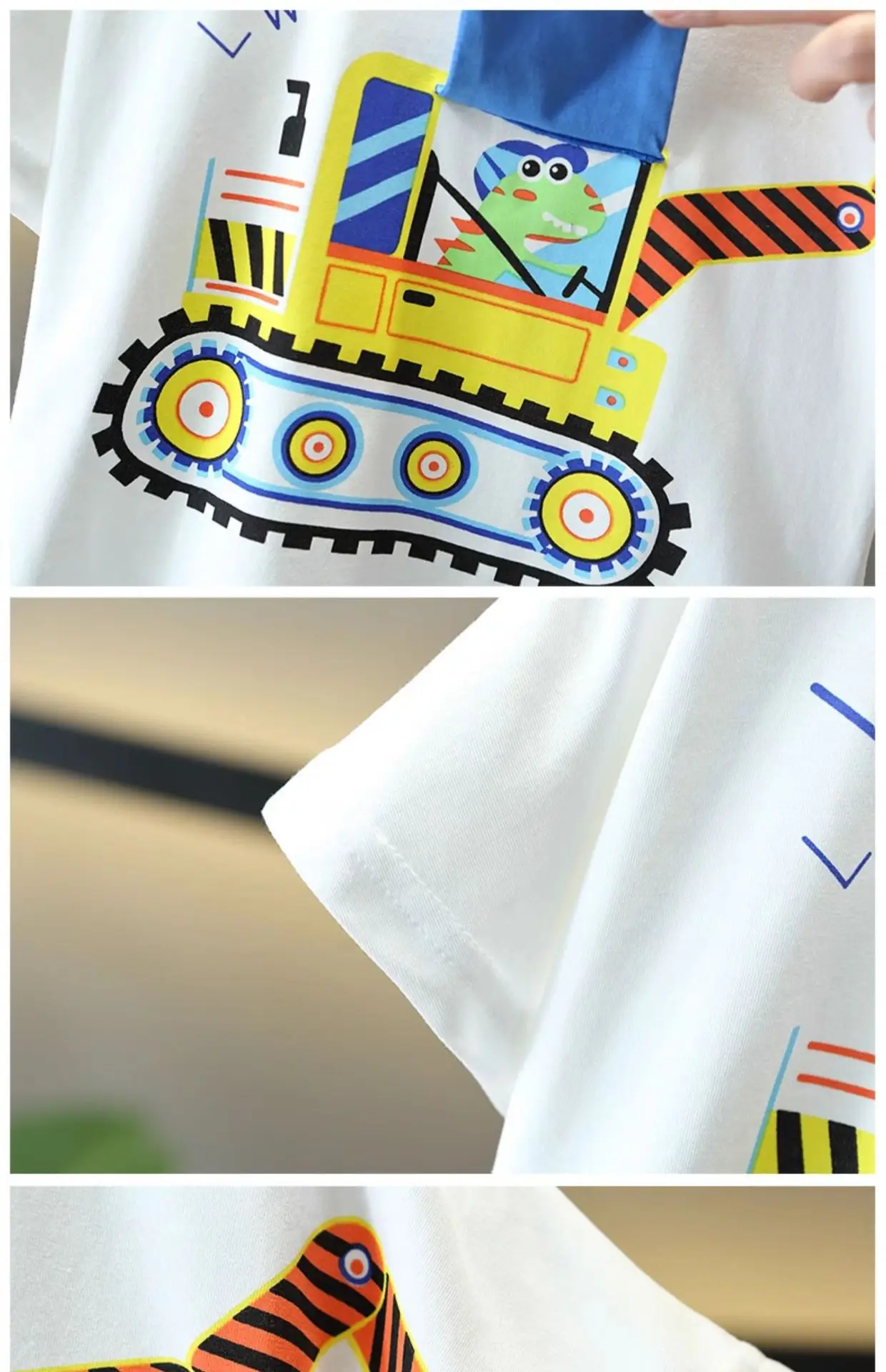 5129 Boys T-Shirt White 2026 Summer Style — feature 10