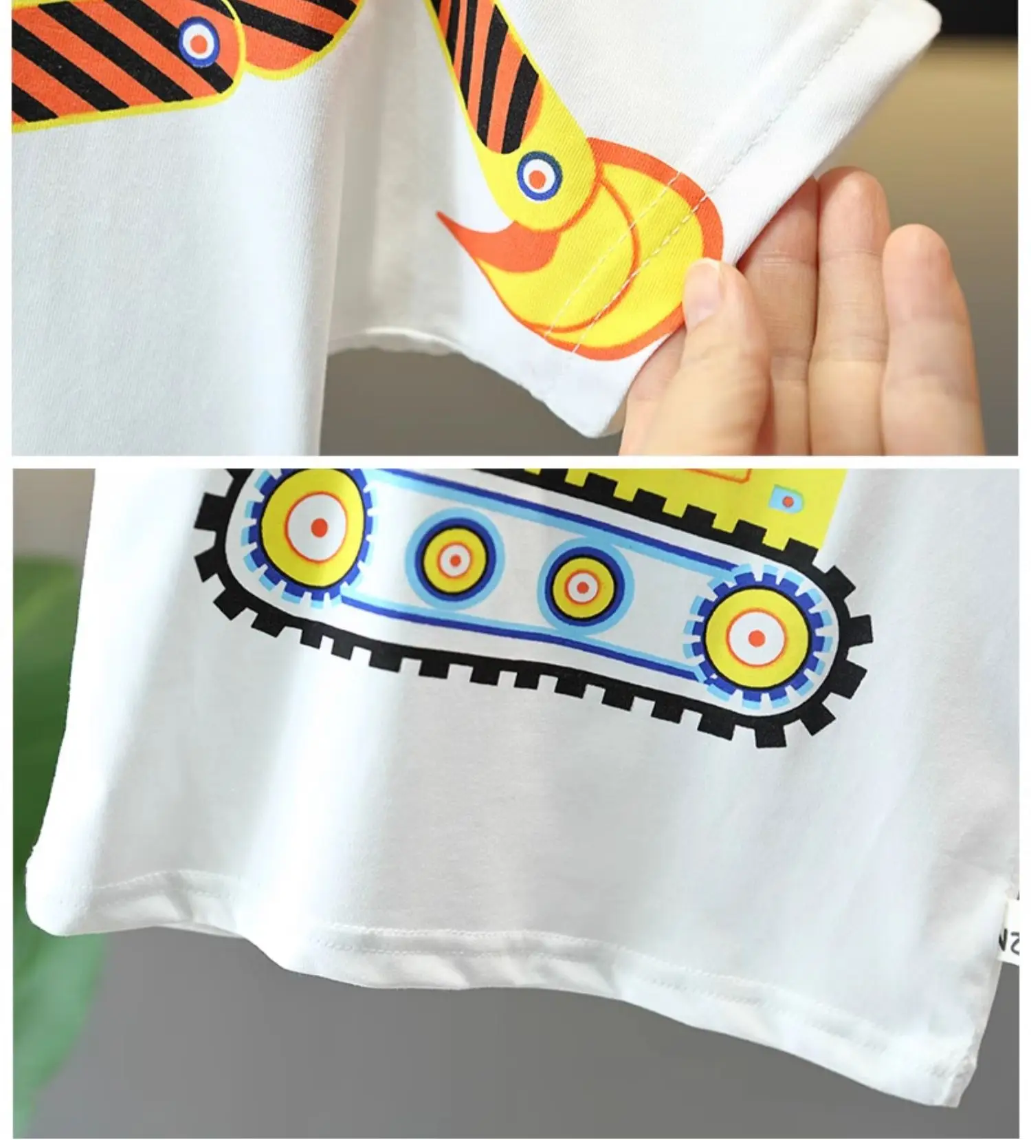 5129 Boys T-Shirt White 2026 Summer Style — feature 11