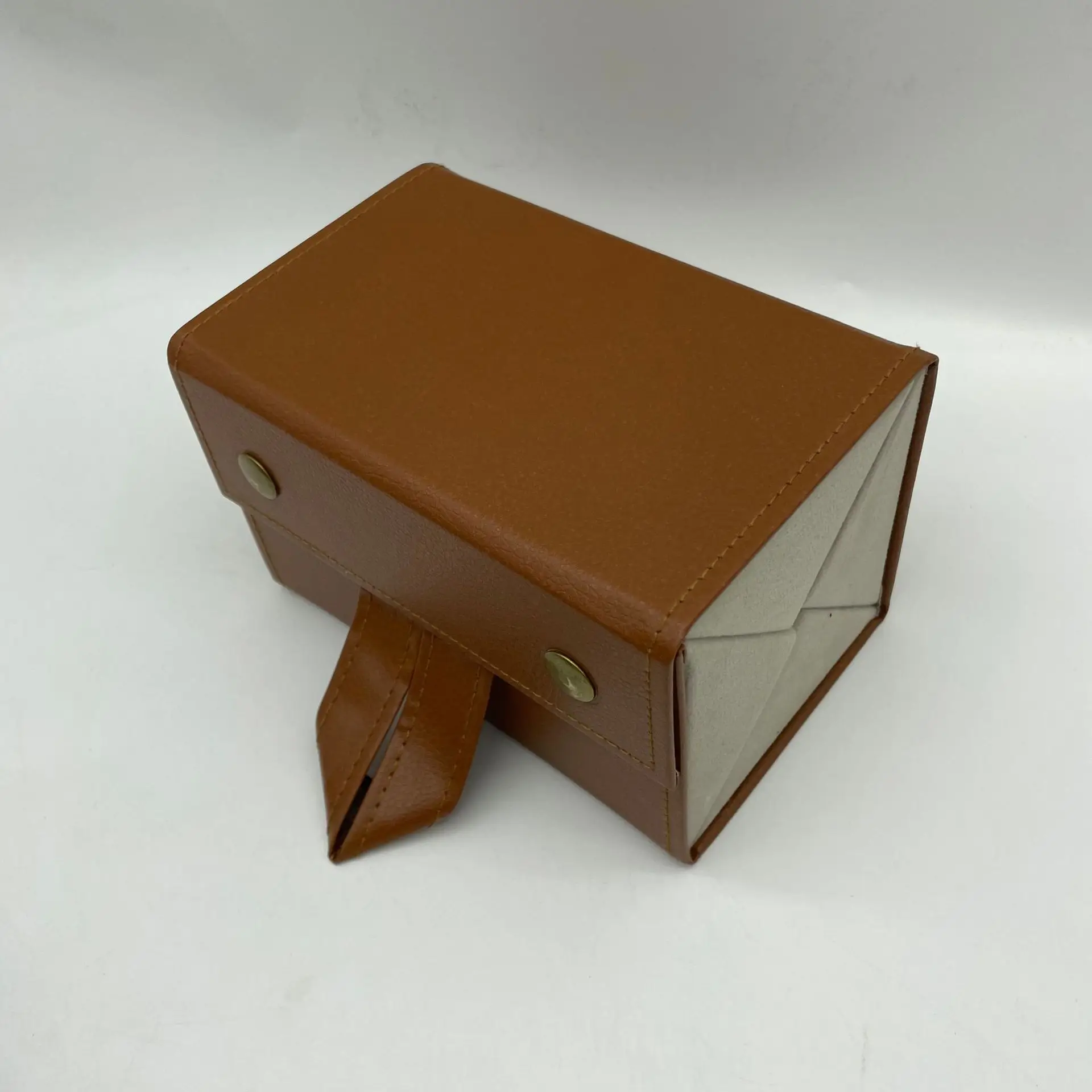Brown Multi-Compartment Glasses Case Travel Sunglasses Storage Box - Image 13