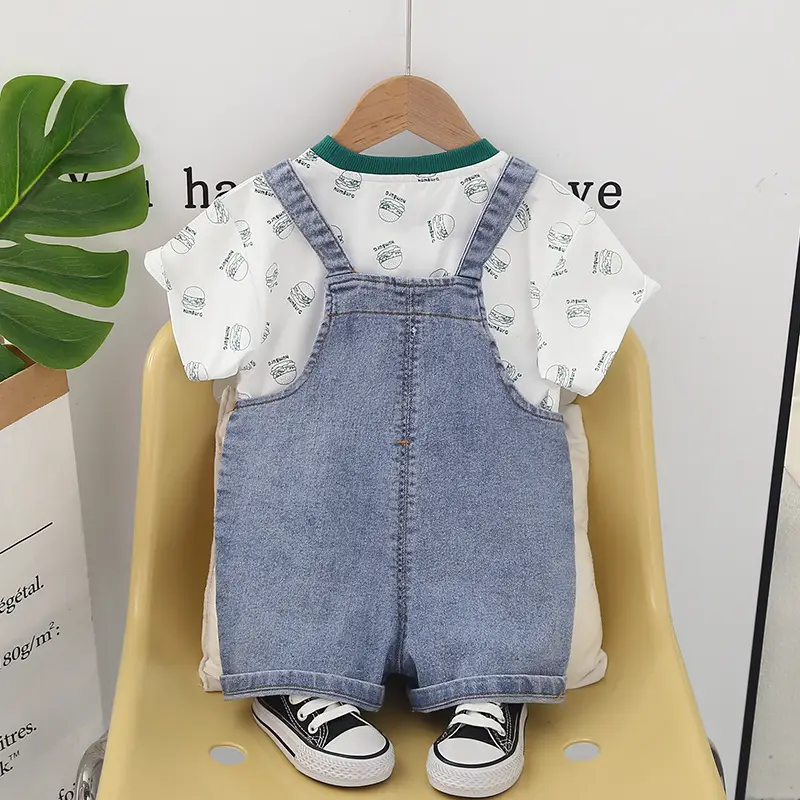 Kids Casual Summer T-Shirt & Denim Shorts Set 0-4Y — feature 7