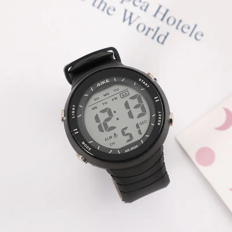 Green Digital Watch for Women with Silicone Band — feature 3