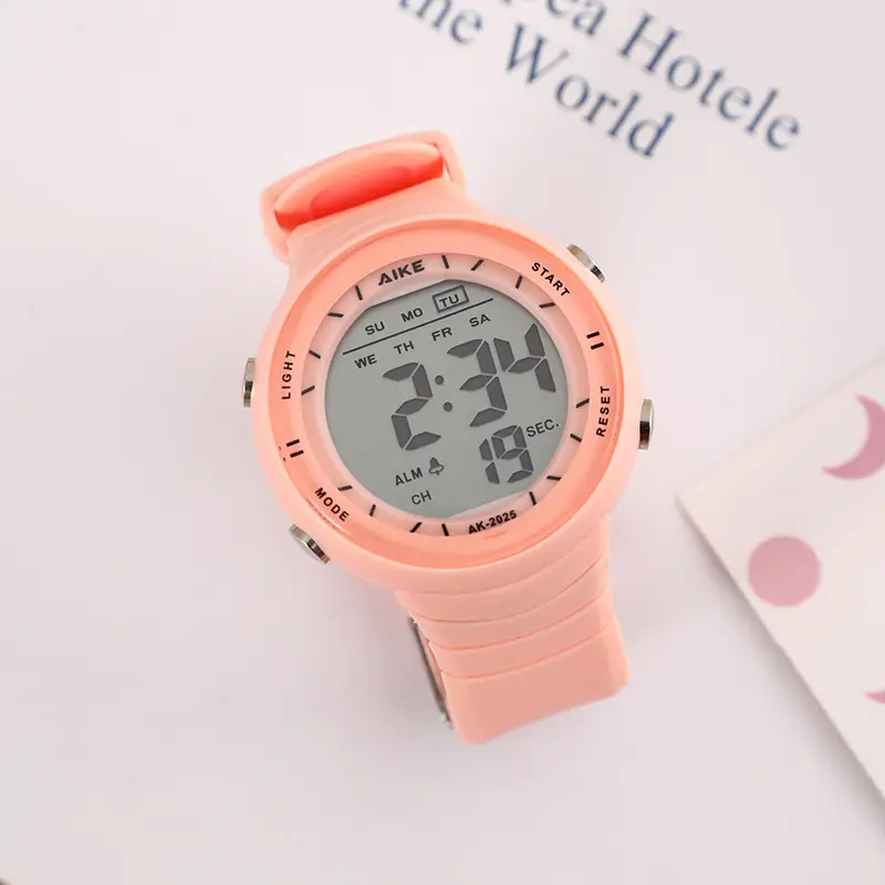 Green Digital Watch for Women with Silicone Band — feature 5