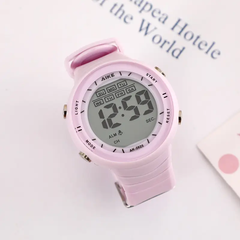 Green Digital Watch for Women with Silicone Band — feature 8