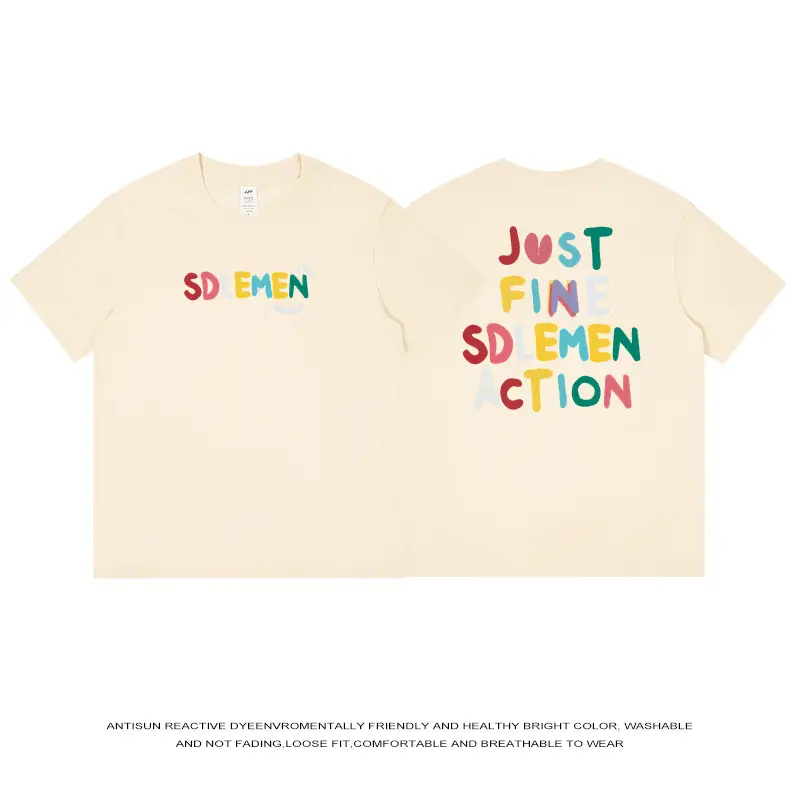 Men's 2024 Summer T-Shirt SDEMIN Just Fine Sdemnction - Image 11