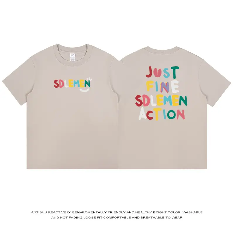 Men's 2024 Summer T-Shirt SDEMIN Just Fine Sdemnction - Image 3