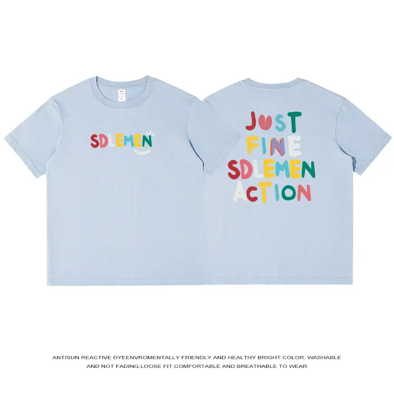 Men's 2024 Summer T-Shirt SDEMIN Just Fine Sdemnction - Image 4