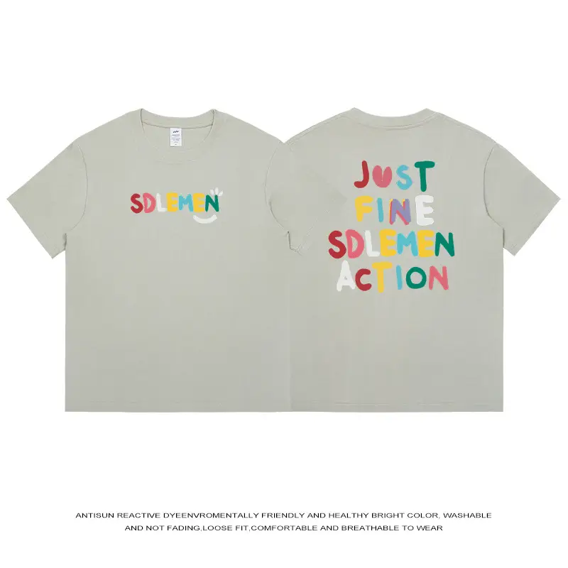 Men's 2024 Summer T-Shirt SDEMIN Just Fine Sdemnction - Image 5