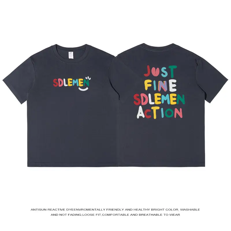 Men's 2024 Summer T-Shirt SDEMIN Just Fine Sdemnction - Image 6