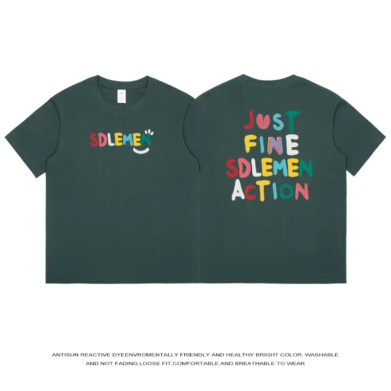 Men's 2024 Summer T-Shirt SDEMIN Just Fine Sdemnction - Image 9