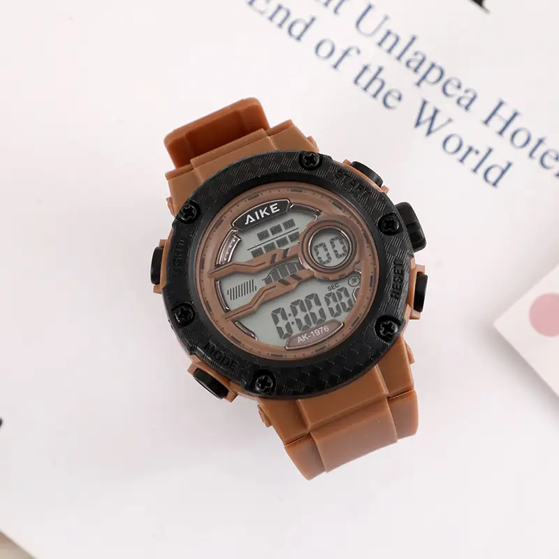 Black Waterproof Student Sports Watch with Digital Display — feature 3