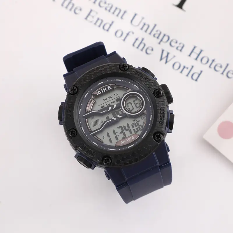 Black Waterproof Student Sports Watch with Digital Display — feature 5
