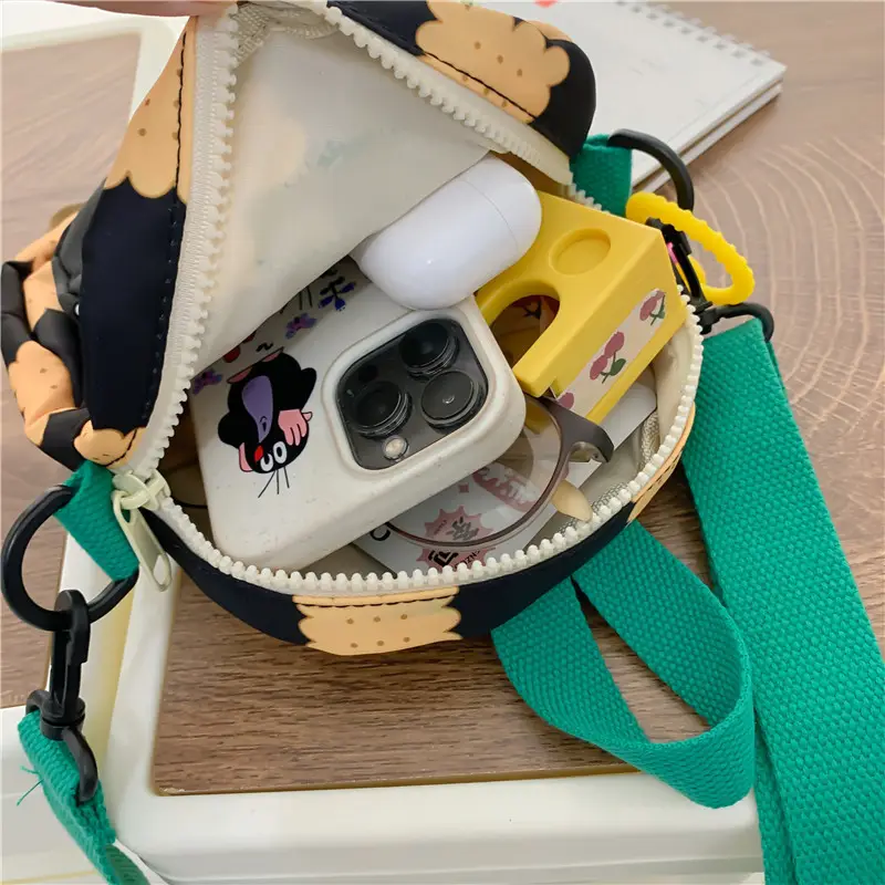 Japanese Kids Cartoon Crossbody Bag Yellow Shoulder Bag