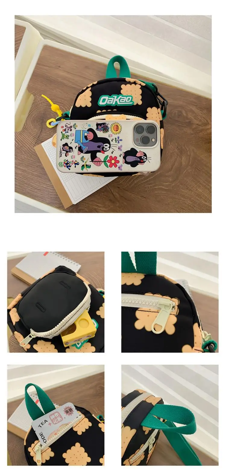 Japanese Kids Cartoon Crossbody Bag Yellow Shoulder Bag — feature 9