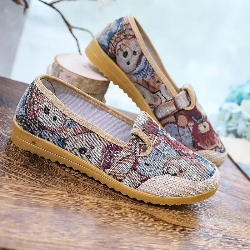 Spring and Autumn New Beijing Old Cloth Shoes Women's Non-slip Soft Bottom Beef Bottom Comfortable Wear-resistant Canvas Fashion Trend All-match - Image 16