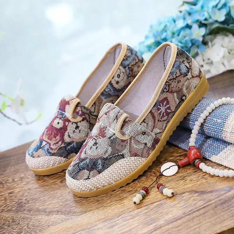 Spring and Autumn New Beijing Old Cloth Shoes Women's Non-slip Soft Bottom Beef Bottom Comfortable Wear-resistant Canvas Fashion Trend All-match - Image 17