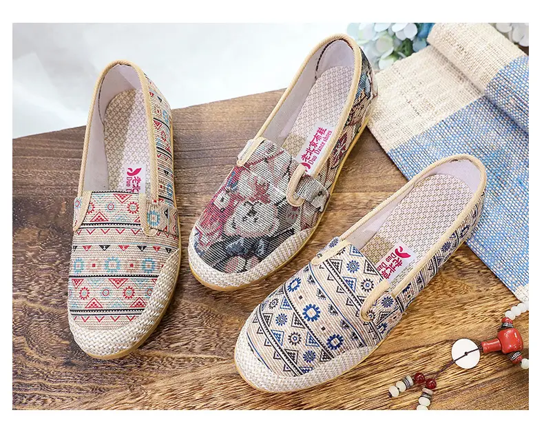 Spring and Autumn New Beijing Old Cloth Shoes Women's Non-slip Soft Bottom Beef Bottom Comfortable Wear-resistant Canvas Fashion Trend All-match — feature 11