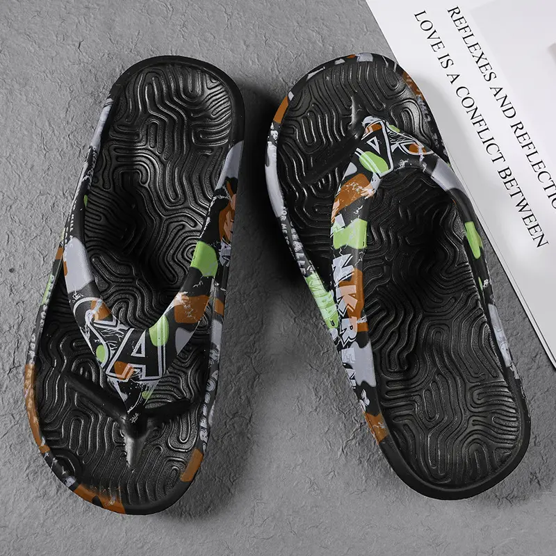 Men's Camouflage Printed Flip Flops Summer - Image 5