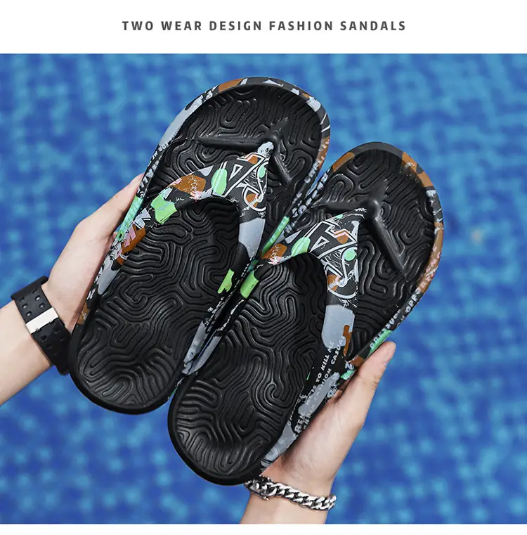 Men's Camouflage Printed Flip Flops Summer — feature 10