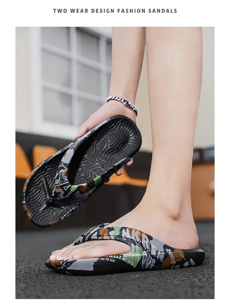 Men's Camouflage Printed Flip Flops Summer — feature 11