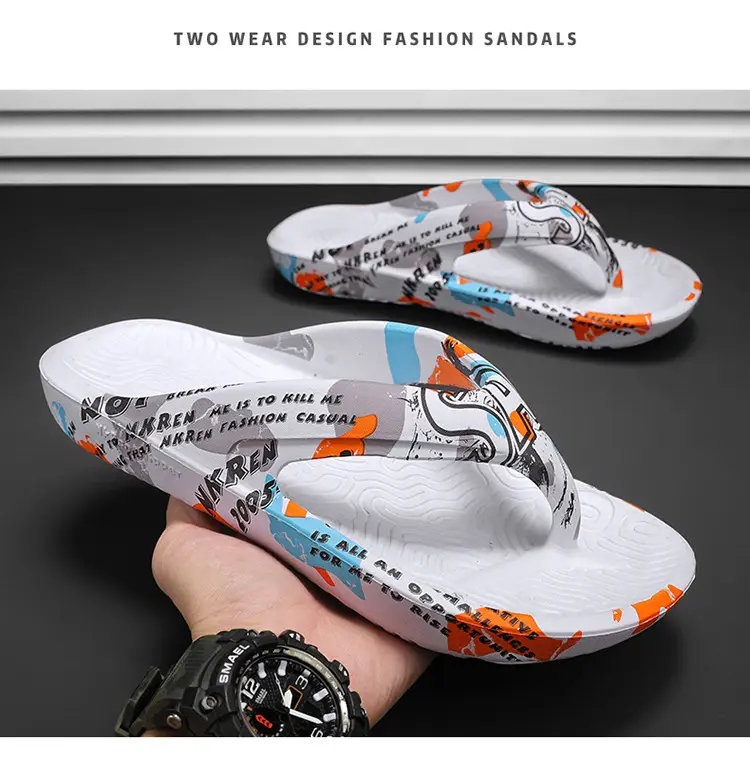 Men's Camouflage Printed Flip Flops Summer — feature 15