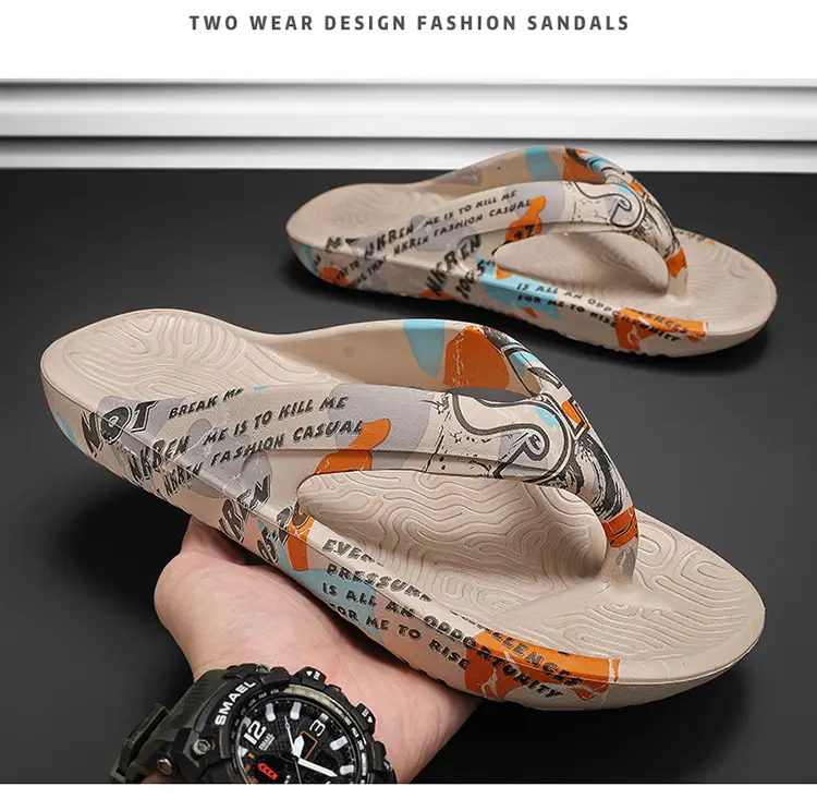 Men's Camouflage Printed Flip Flops Summer — feature 19