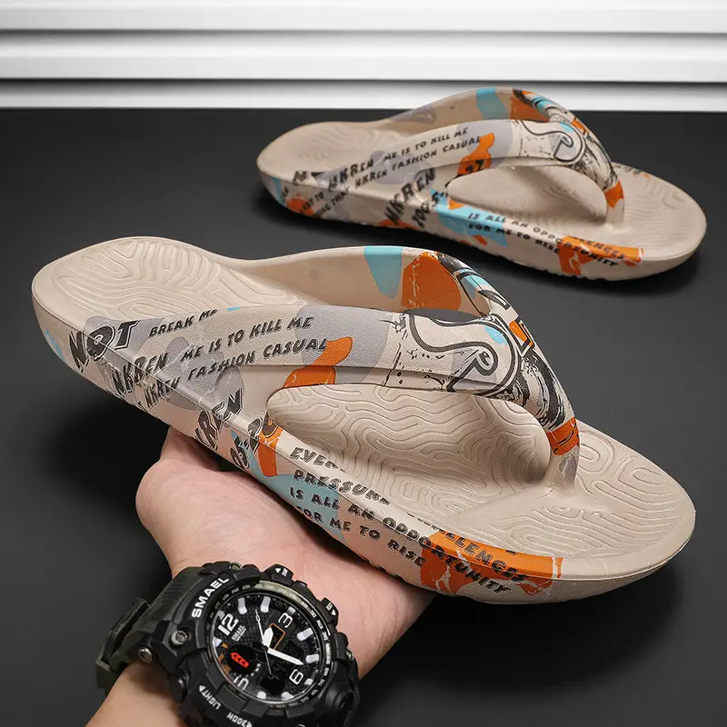 Men's Camouflage Printed Flip Flops Summer - Image 2