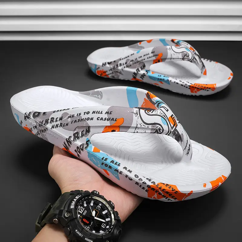 Men's Camouflage Printed Flip Flops Summer - Image 3