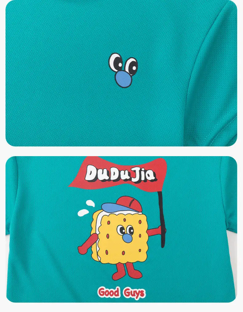 Doodle Boys T-Shirt Teal Short Sleeve Summer Wear — feature 10