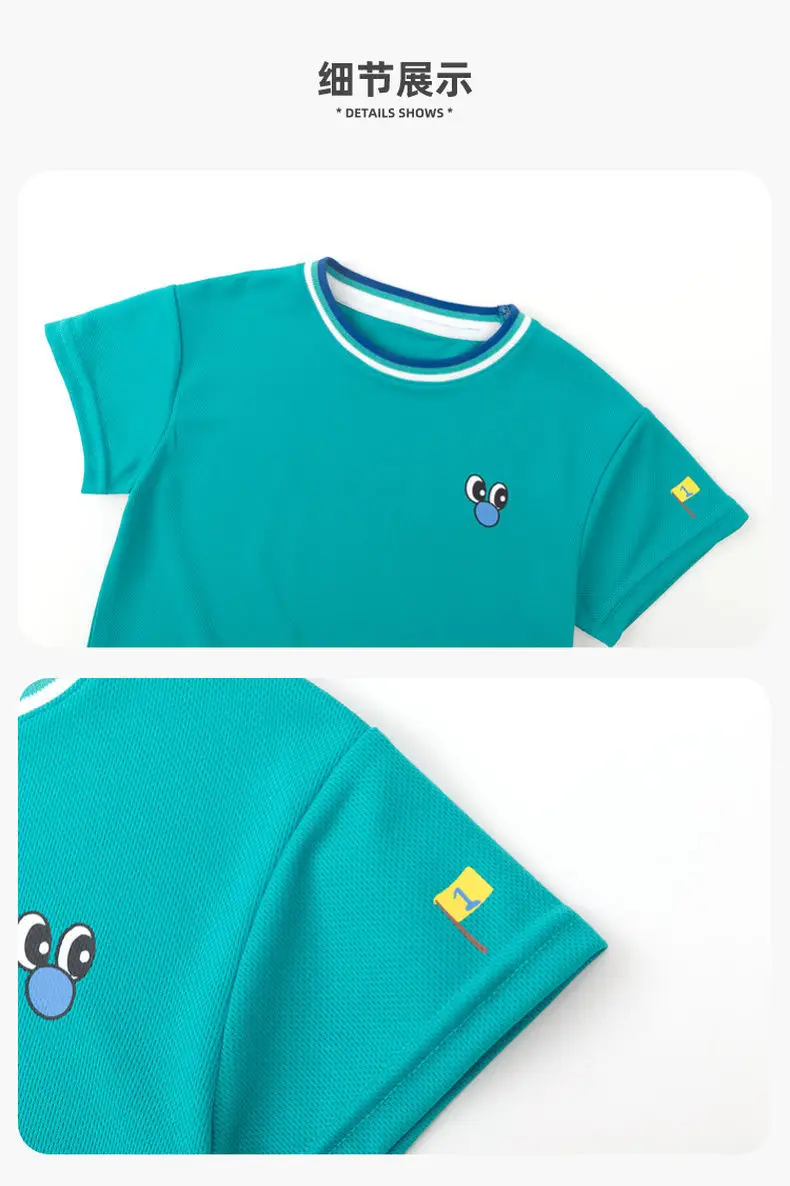 Doodle Boys T-Shirt Teal Short Sleeve Summer Wear — feature 9