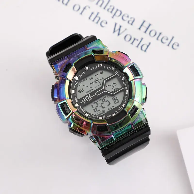 Laser Rainbow Watch Digital Display Waterproof Sports Wear - Image 2