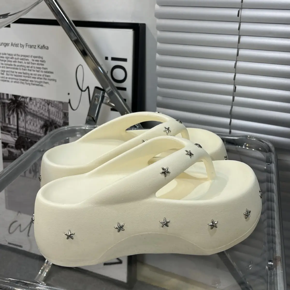 Black Star Starry Star Wedge Sandals 2025 - Image 4