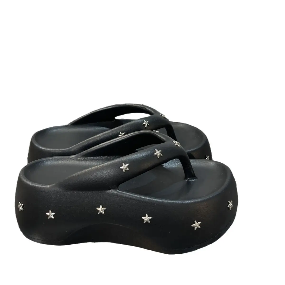 Black Star Starry Star Wedge Sandals 2025 - Image 7