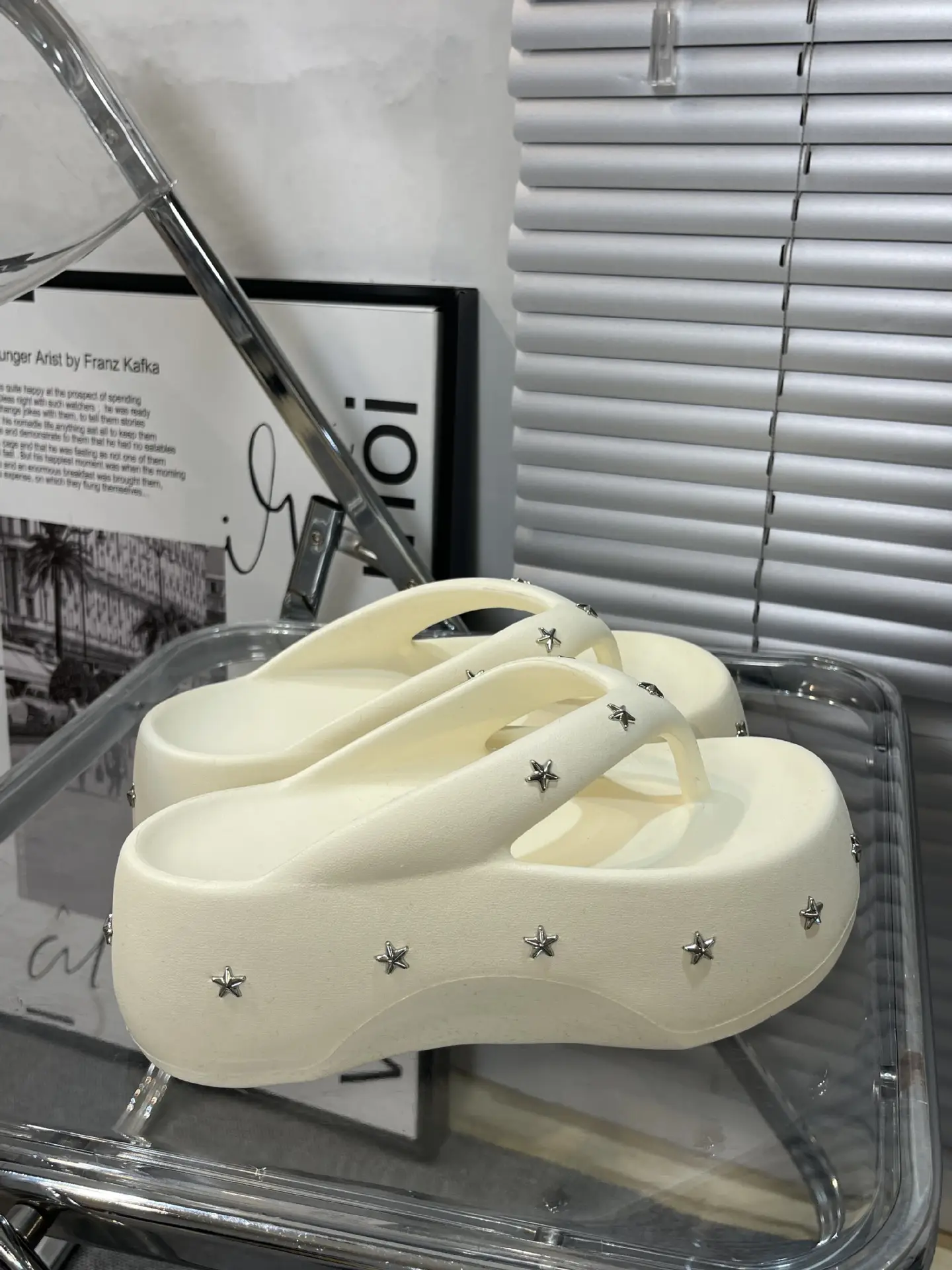 Black Star Starry Star Wedge Sandals 2025 - Image 2
