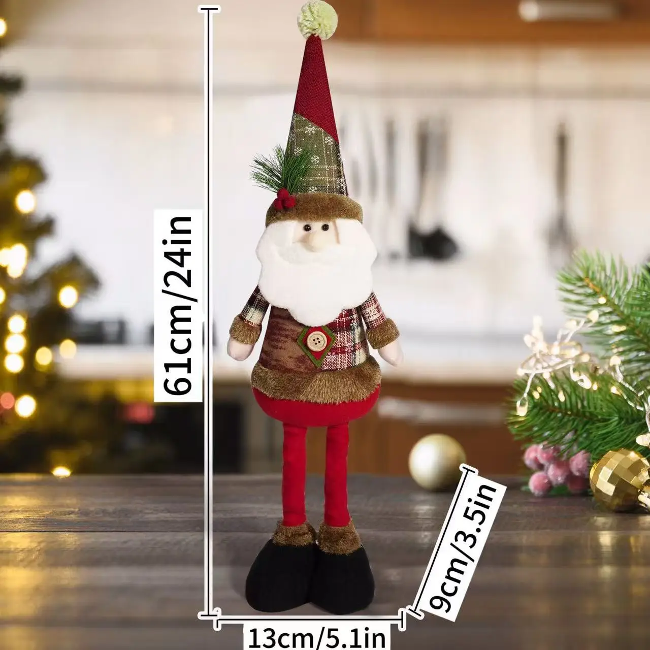 Christmas Doll Set with Snowman, Elf, and Elk Decor — feature 14