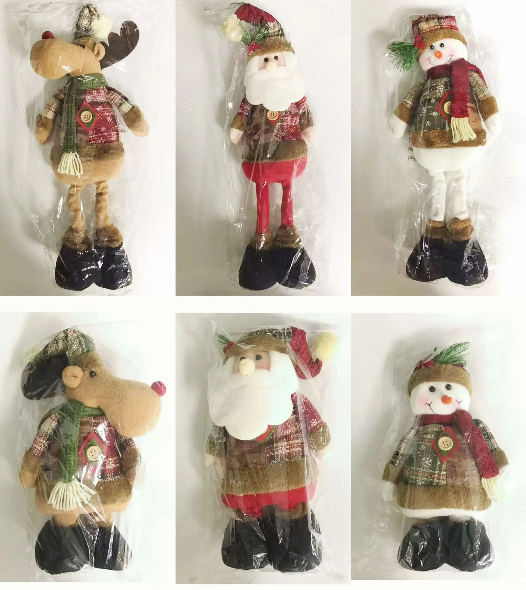Christmas Doll Set with Snowman, Elf, and Elk Decor — feature 17