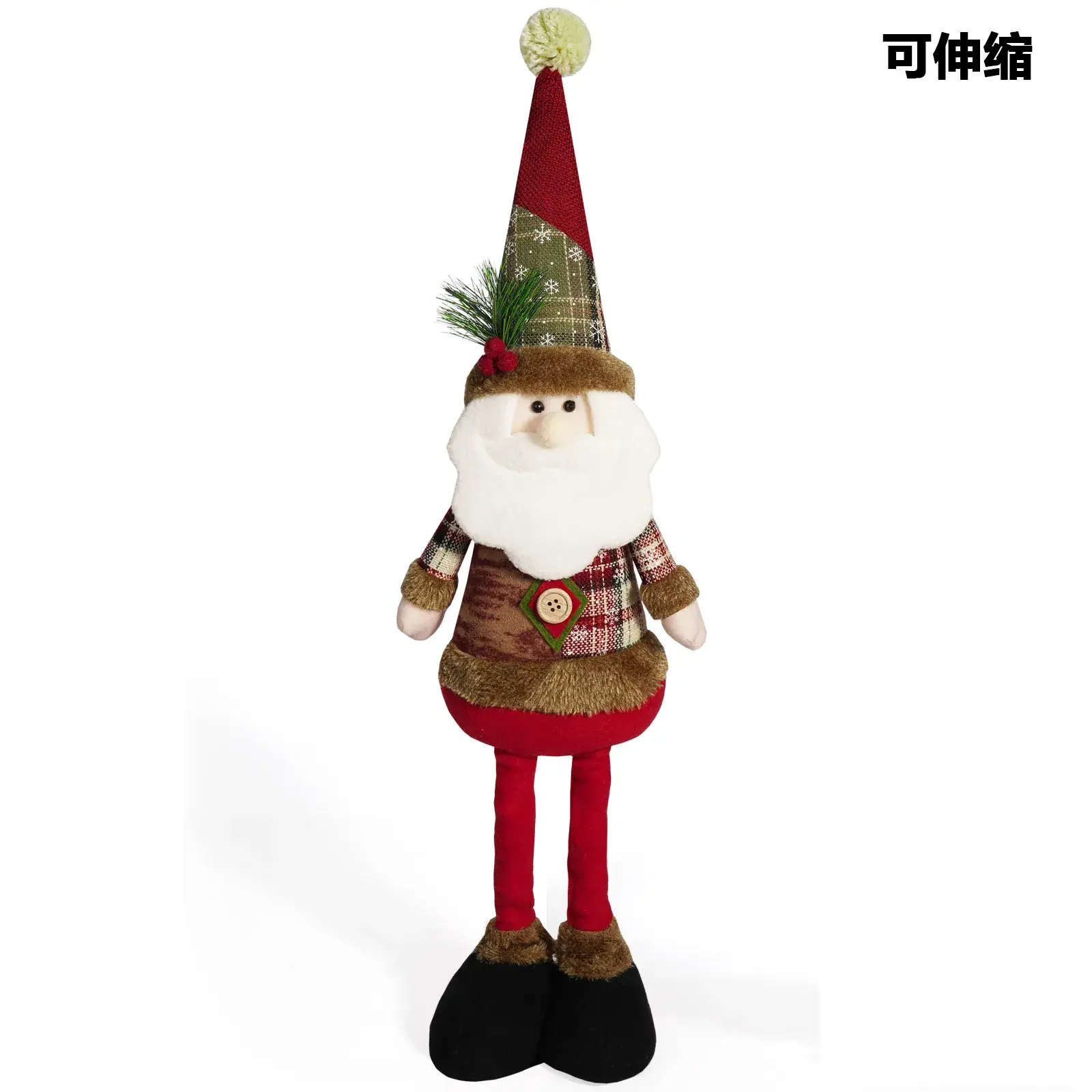 Christmas Doll Set with Snowman, Elf, and Elk Decor
