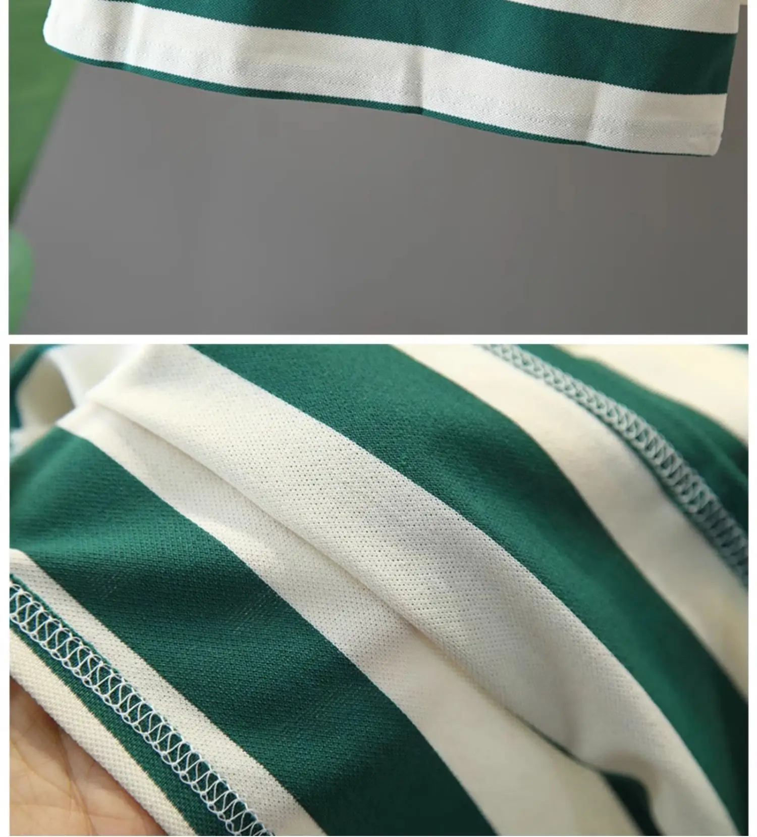 5135 Boys Striped Polo Shirt Summer Top — feature 11