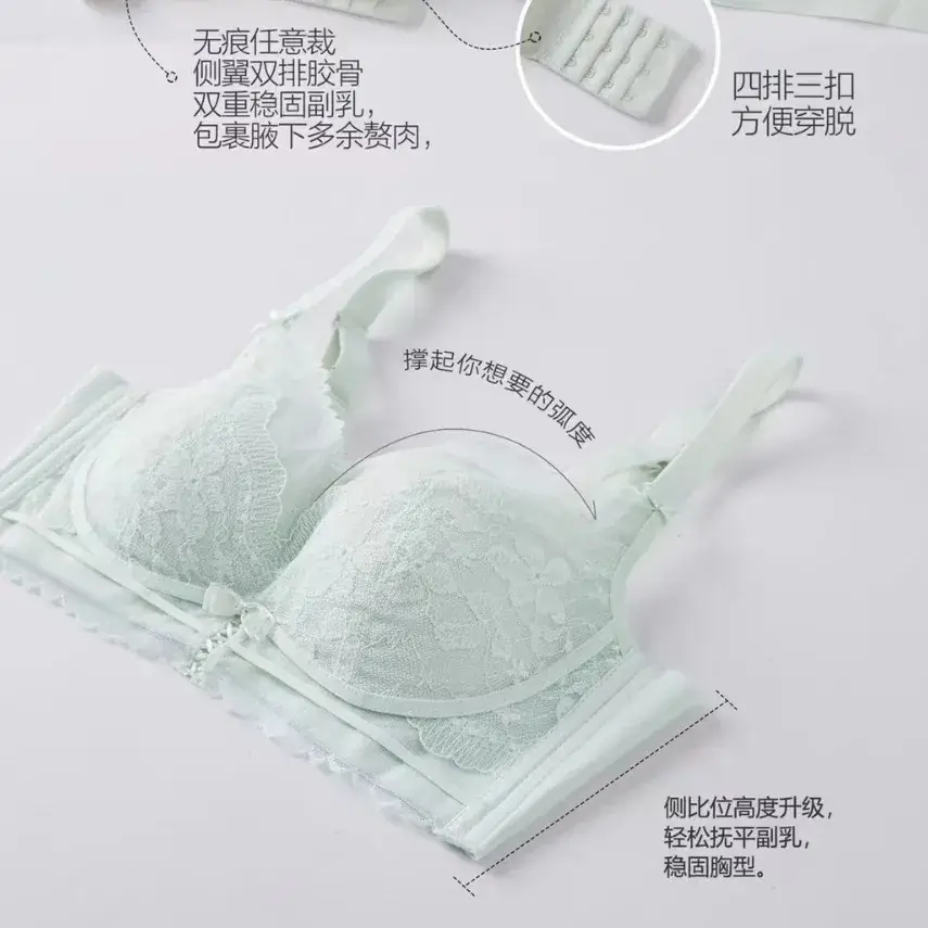 8077 French Lace Push-Up Bra for Small Busts - Image 7