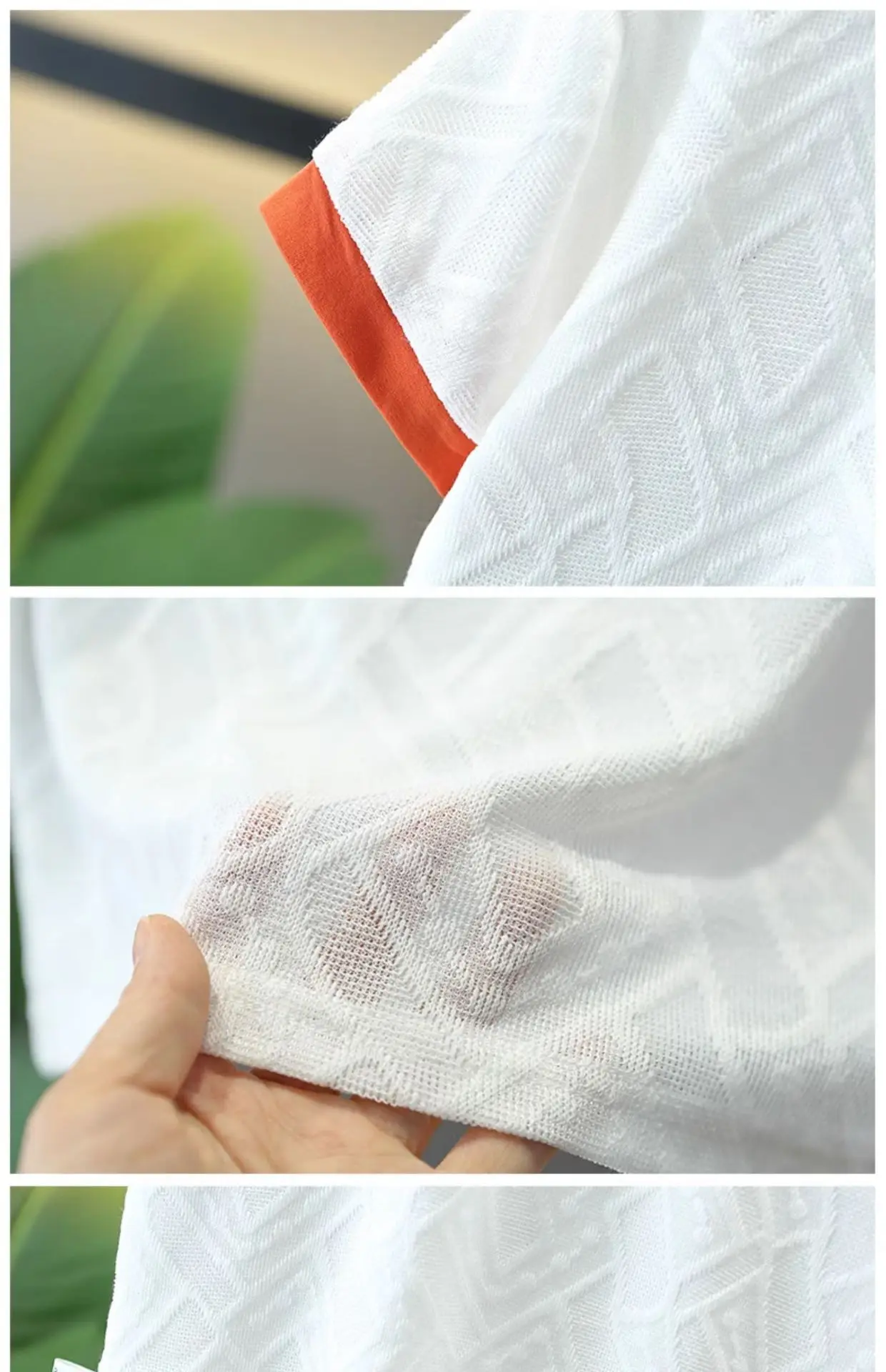5130 Boys Short Sleeve T-Shirt White 2024 Summer — feature 10