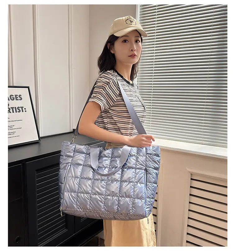 Silver Waterproof Crossbody Yoga Bag for Women — feature 24