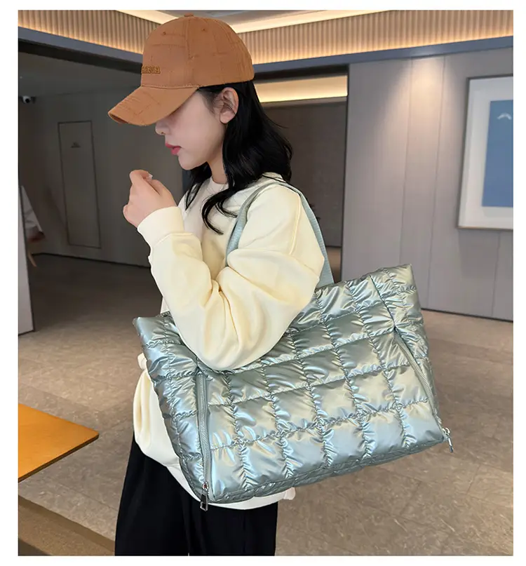 Silver Waterproof Crossbody Yoga Bag for Women — feature 50