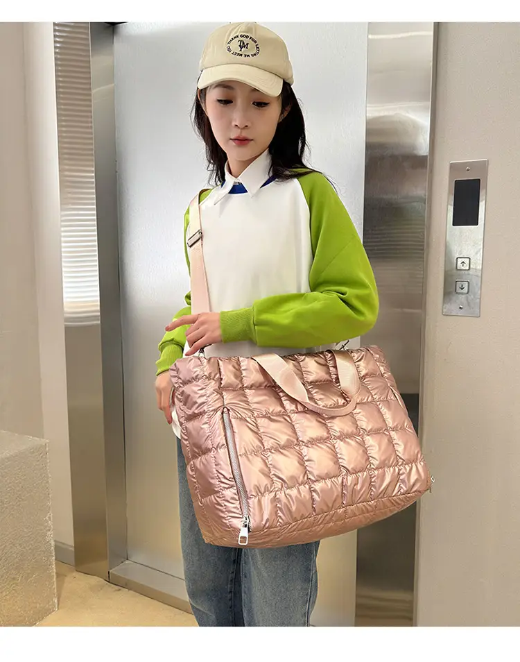 Silver Waterproof Crossbody Yoga Bag for Women — feature 6