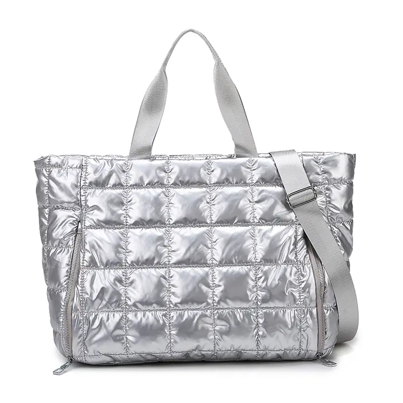Silver Waterproof Crossbody Yoga Bag for Women