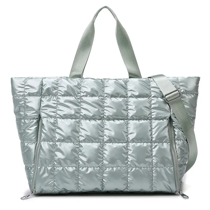 Silver Waterproof Crossbody Yoga Bag for Women