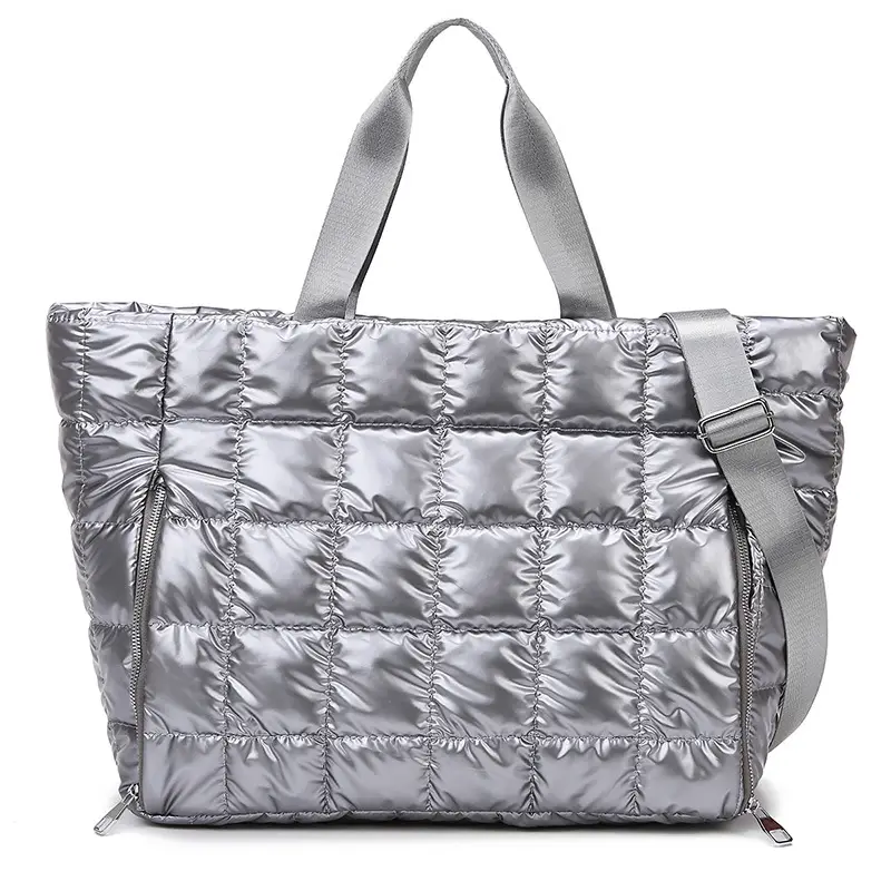 Silver Waterproof Crossbody Yoga Bag for Women
