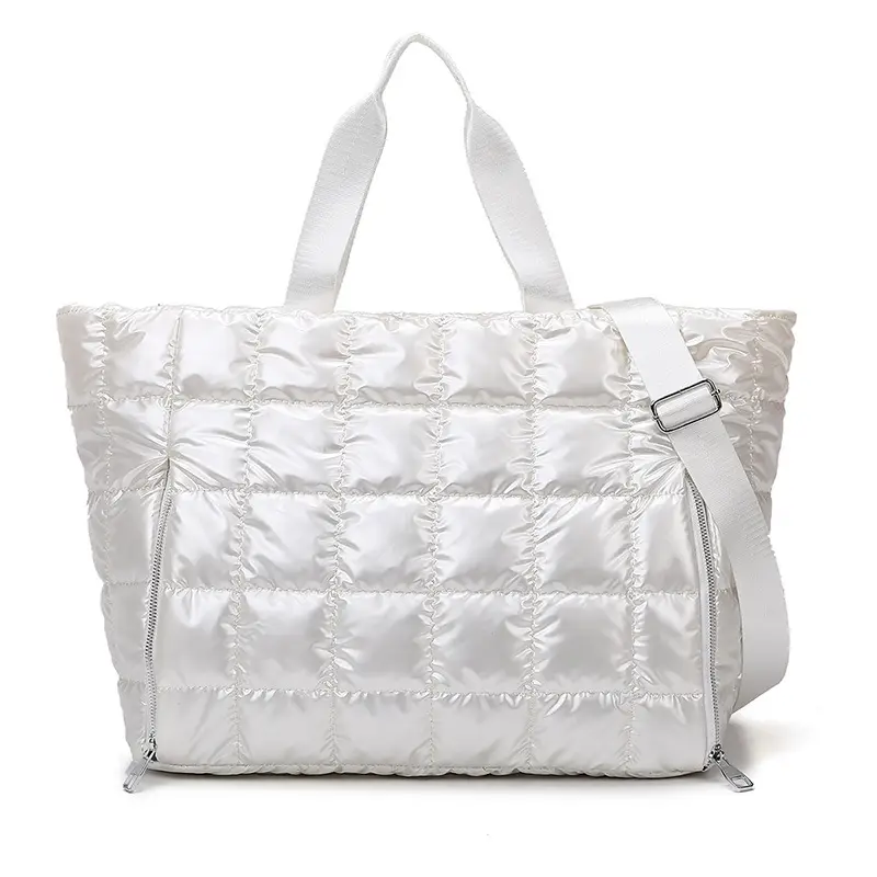 Silver Waterproof Crossbody Yoga Bag for Women